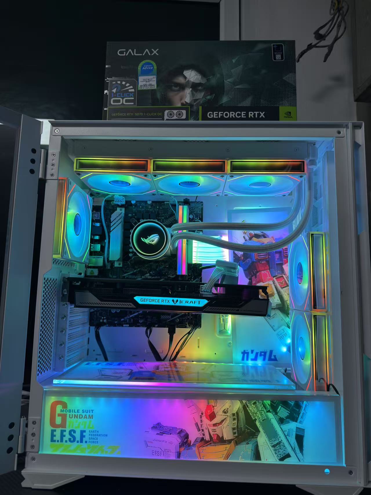 泰国 英特尔酷睿i9-14900KF二十四核  内存32G 1TB RTX 3060 Ti-RTX5070 游戏 爱国者游戏弹丸电脑主机
