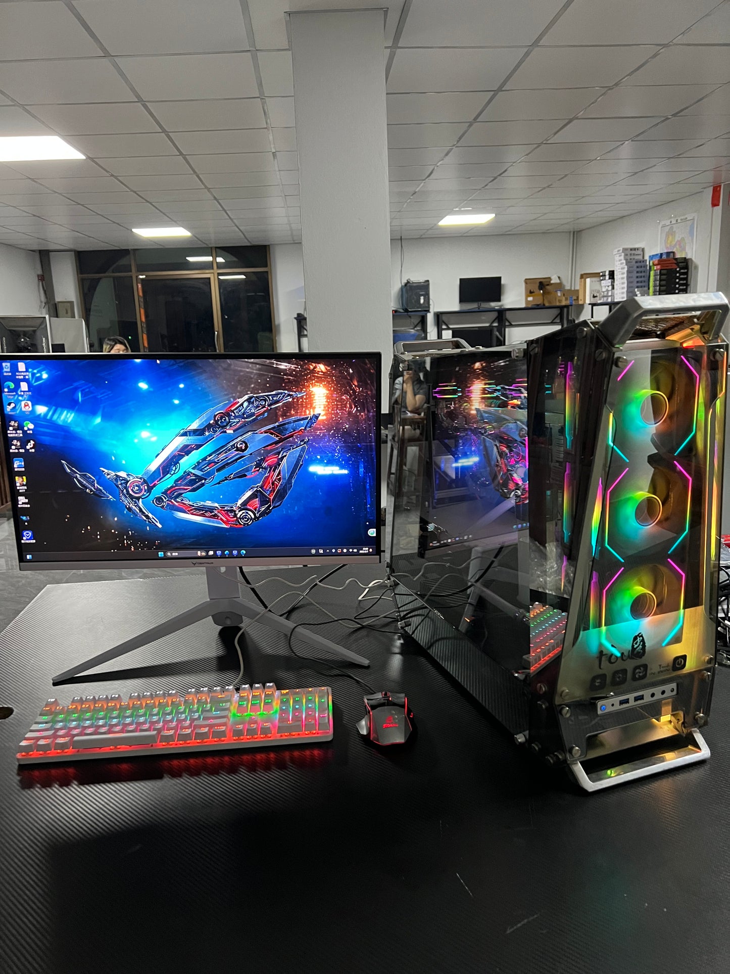 มือสอง สภาพใหม่มาก ระดับไฮเอนด์สุดๆ ชุดคอมพิวเตอร์ Asus ROG ทั้งชุด Intel Core i9-14900KS 24 คอร์ DDR5 64G เมนบอร์ด Asus ROG MAXIMUS Z690 SSD Samsung 980 PRO 2TB การ์ดจอ RTX 4090 24G