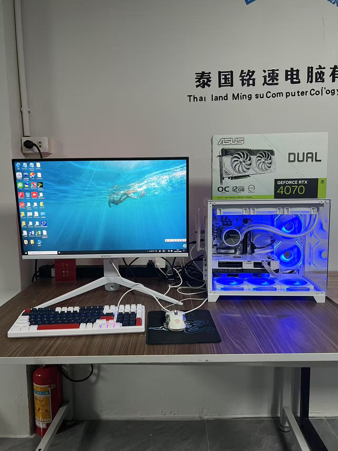 เครื่องมือสองสภาพใหม่ i7-12700F 12 cores RAM 32G M.2 512GB+HDD 3TB ASUS RTX4070 Colorful H610M WIF คอมพิวเตอร์ห้องวิวทะเล