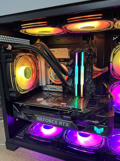 คอมพิวเตอร์โฮสต์ i7-14700F DDR4 6400 32G 1TB MSI B760 ASUS RTX4070TI S Seaview Room X3 + ชุด Alienware 34 นิ้วแบบเต็มตัวเลือก