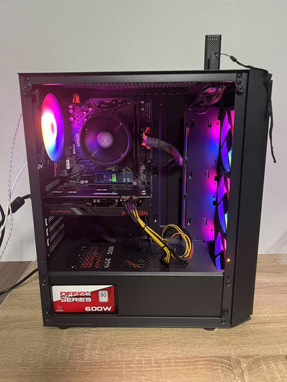 准新机 AMD Ryzen 5 4500 6-Core 六核 DDR4 3200 16G M.2 256GB  技嘉 A520M  RX 6600 ( 8 GB / 蓝宝石 )