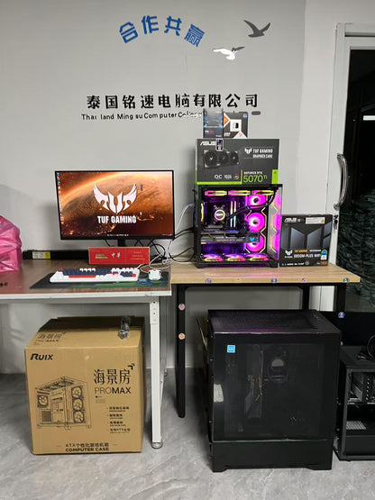 ASUS TUF GAMING AMD Ryzen 7 9800X3D ASUS TUF GAMING B850M ASUS TUF RTX 5070 Ti 16G Powered by