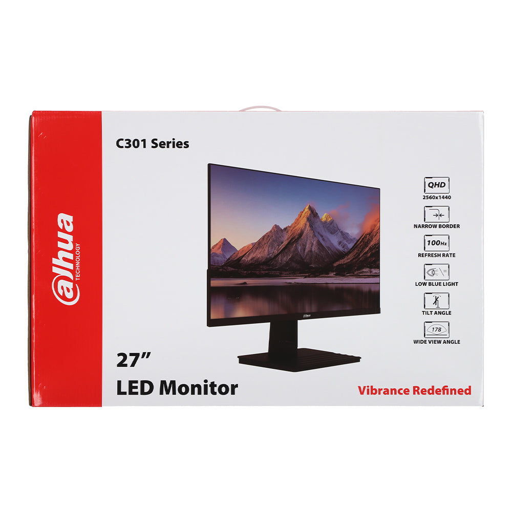 【泰国行货】Dahua DHI-LM27-C301B 27英寸 2K QHD IPS 100Hz 显示器 电竞办公设计显示器&nbsp;