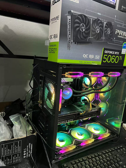 15-14600KF 32GB 华硕 B760M 1TB 华硕RTX5060TI 8G AI直播游戏电脑主机