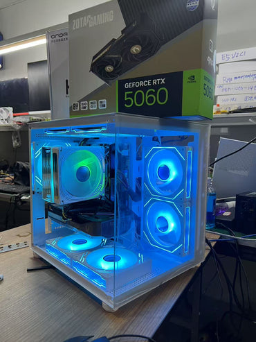 คอมพิวเตอร์โฮสต์เกมสด AI Intel 15-13400F เจนเนอเรชั่นที่ 13 H610 M.2 512G RTX5060 8G 16G