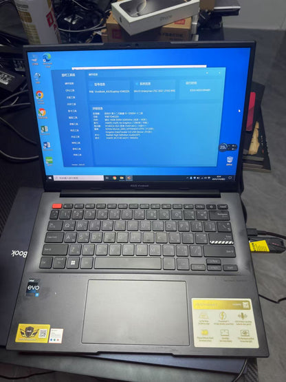 2024年二手 华硕笔记本14英寸  第十二代酷睿 i5-12500H  DDR4 16G M.2 512GB 超薄本 办公笔记本电脑 泰国现货