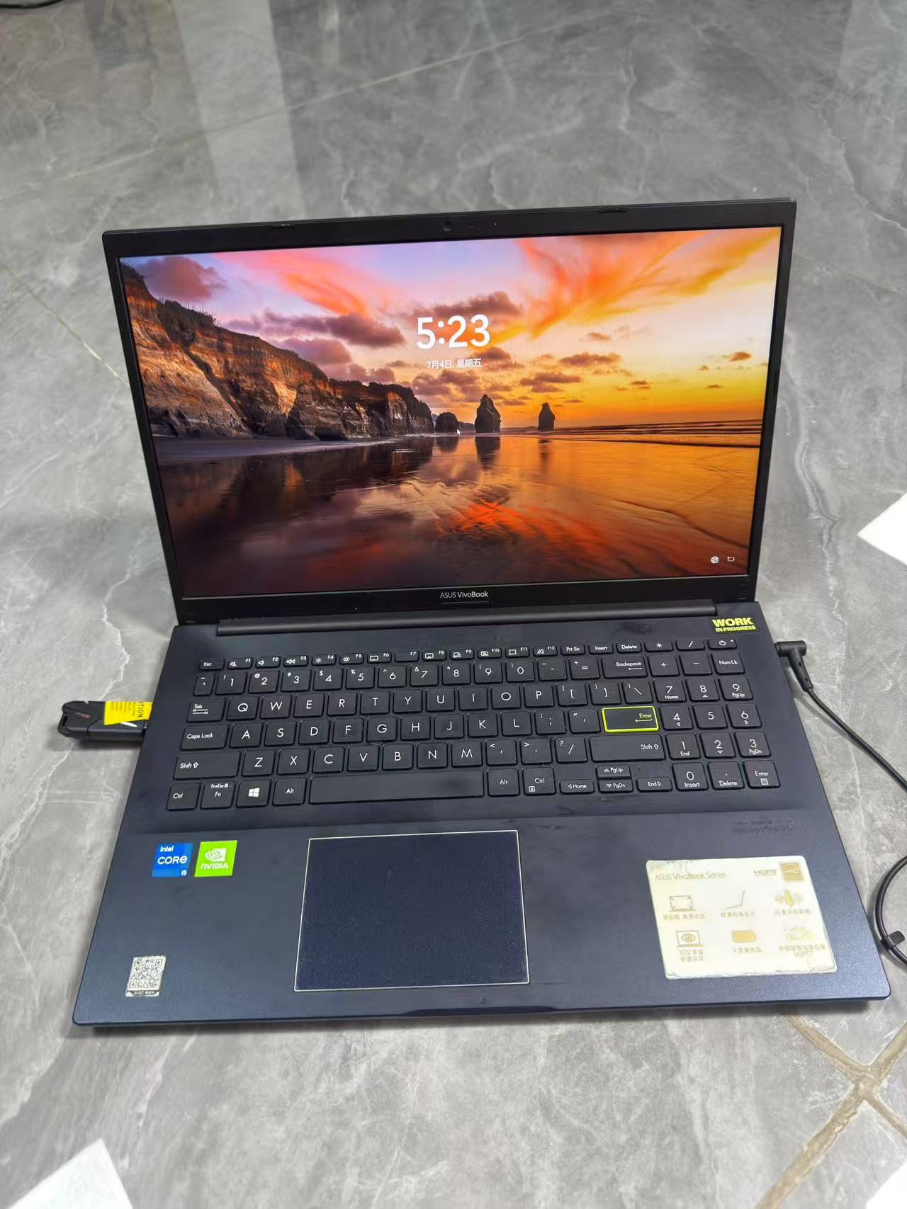 二手华硕 第十一代酷睿 i5-1135G7  四核 16GB DDR4 NVIDIA GeForce MX330独显 入门游戏本 游戏笔记本电脑