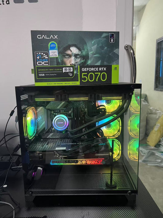 14th Gen Core i7-14700F 20-core processor, 64GB DDR5 RAM, 1TB M.2 hard drive, MSI B760 GeForce RTX5070 12GB graphics card
