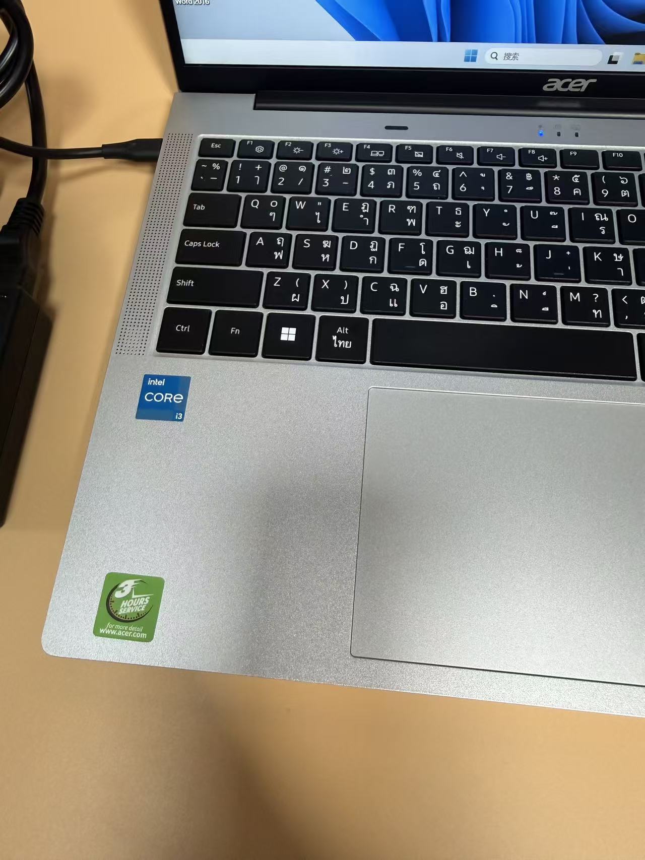 笔记本电脑 宏碁英特尔第十三代酷睿 i3-1305U  内存8GB DDR5 4800 硬盘M.2 512GB 16英寸笔记本电脑 超薄