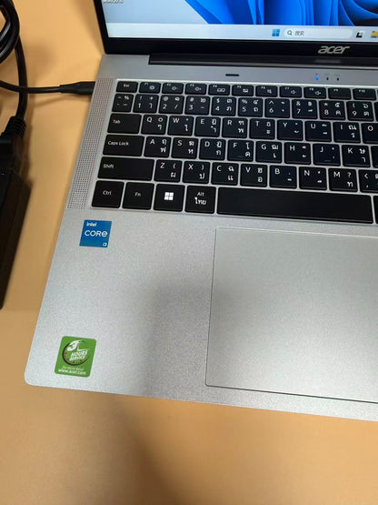 笔记本电脑 宏碁英特尔第十三代酷睿 i3-1305U  内存8GB DDR5 4800 硬盘M.2 512GB 16英寸笔记本电脑 超薄