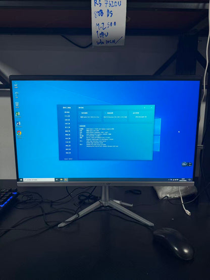 Nearly new Acer 24-inch all-in-one PC, AMD Ryzen 5 7520U, DDR5 8GB, 512GB. Two units available as of May 2025.