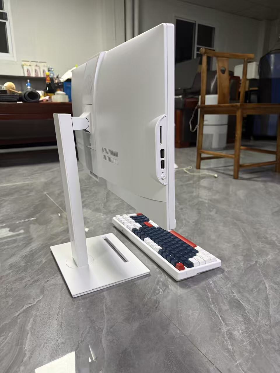 铭速 MINGSU 24英寸支持翻转一体机电脑 i5-4570 DDR3 16GB M.2 256GB SSD WiFi无线网络 办公直播电脑