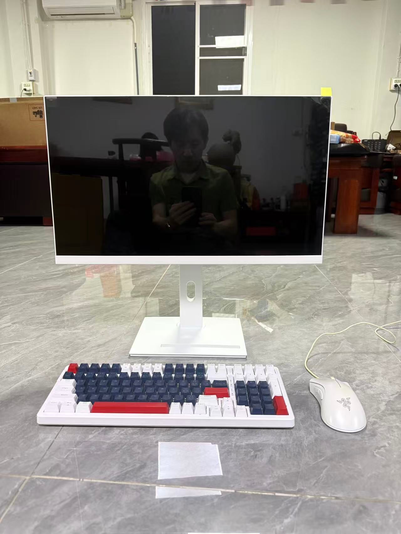 铭速 MINGSU 24英寸支持翻转一体机电脑 i5-4570 DDR3 16GB M.2 256GB SSD WiFi无线网络 办公直播电脑