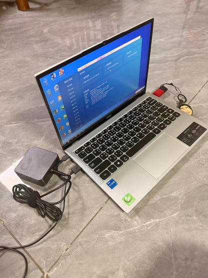 泰国二手准新笔记本电脑 Acer Aspire Lite 14 AL14-51M｜Intel i5-1235U｜16GB DDR5｜512GB SSD｜14英寸轻薄商务本