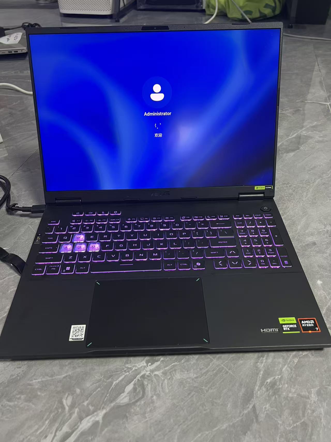 泰国准新 ASUS TX Gaming FA608UH Ryzen 7 H260 RTX5050 16GB DDR5 电竞游戏笔记本｜泰国现货