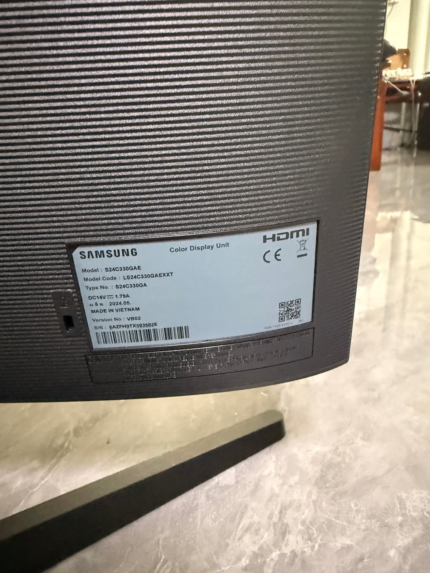 【准新机】Samsung S24C330GAE 24英寸 IPS 100Hz FHD 办公显示器 电竞显示器