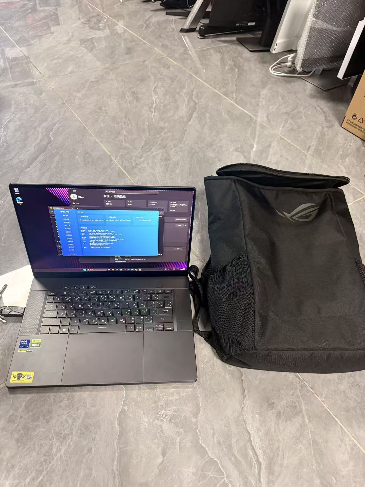 准新机 ASUS ROG Zephyrus G16 GU605MI｜Intel Core Ultra 9 185H｜RTX4070 8GB｜32GB LPDDR5X｜1TB SSD｜16英寸电竞设计师笔记本电脑
