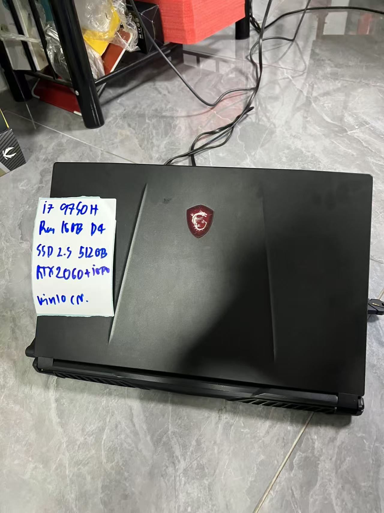 二手 微星笔记本 酷睿i7-9750H DDR4 16GB  512GB RTX2060笔记本 游戏本 电池有问题 要带电使用  泰国现货