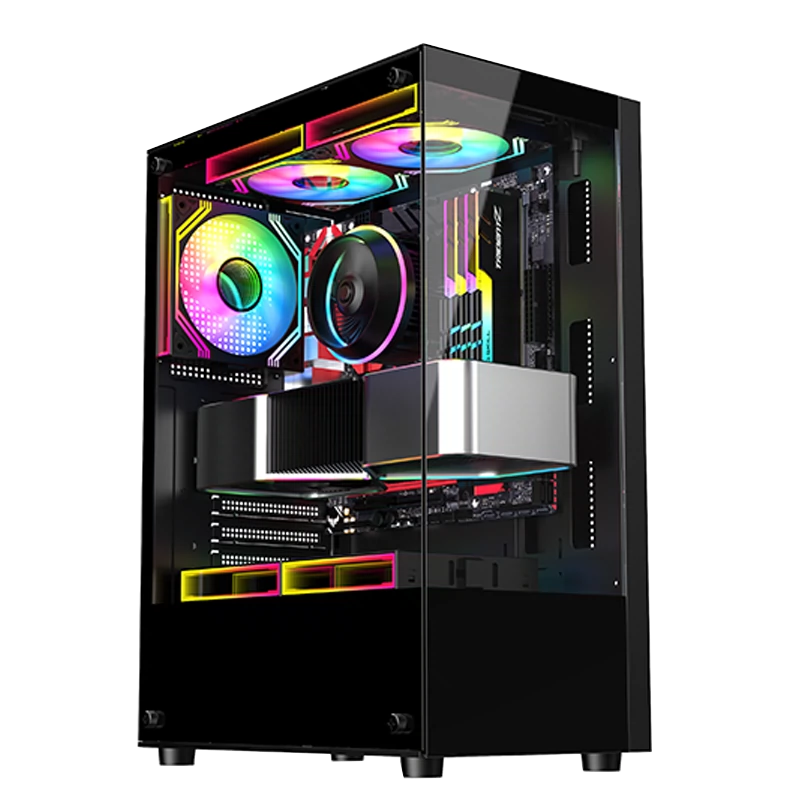 EVESKY panoramic room SE computer case desktop case atx white side tra