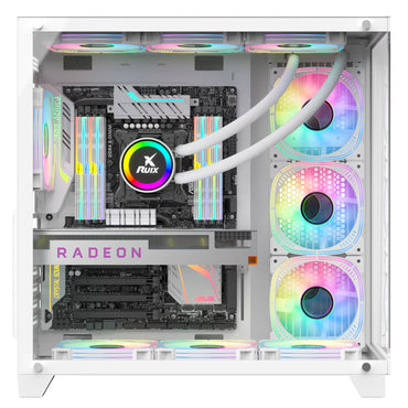 海景房PRO MAX电脑机箱台式机atx主板 支持360水冷机箱 白色
