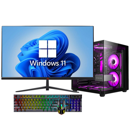 27英寸全套Intel® Core™ i5-12400F处理器DDR4 16GB M.2 512GB GTX1660S 6G独立显卡第12代台式电脑全套