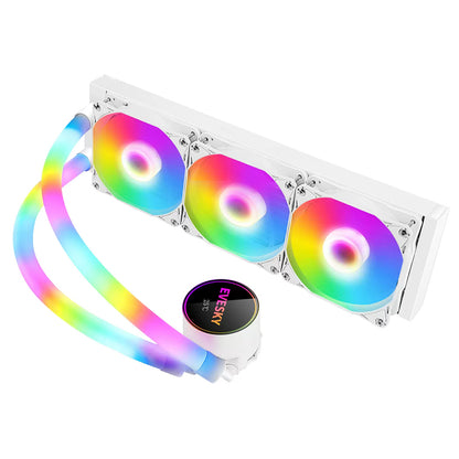 EVESKY Ice Age 240/360 กับ 5V ARGB ตรวจสุขภาพ CPU อินธิต้า 