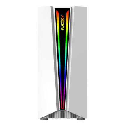 AOCZHTA 炫彩3号 ATX电竞电脑机箱 RGB灯效侧透机箱 支持ATX/Micro-ATX/ITX主板 USB3.0 支持310mm显卡 商务办公DIY游戏机箱 黑色