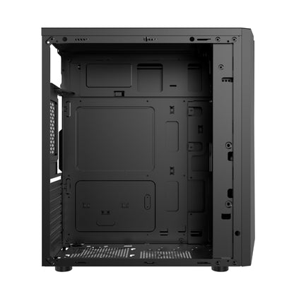 AOCZHTA 炫彩3号 ATX电竞电脑机箱 RGB灯效侧透机箱 支持ATX/Micro-ATX/ITX主板 USB3.0 支持310mm显卡 商务办公DIY游戏机箱 黑色