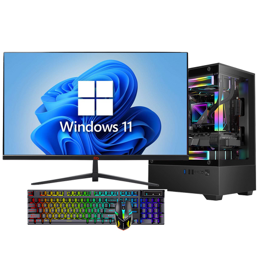 27英寸全套Intel® Core™ i5-12400F处理器DDR4 16GB M.2 512GB GTX1660S 6G独立显卡第12代台式电脑全套