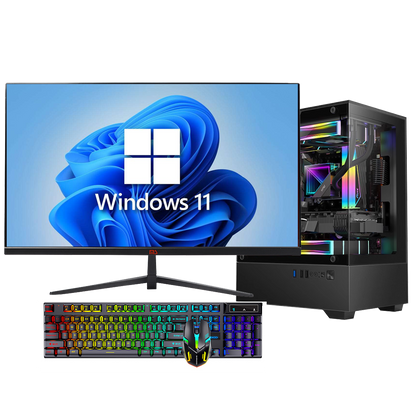 27英寸全套Intel® Core™ i5-12400F处理器DDR4 16GB M.2 512GB GTX1660S 6G独立显卡第12代台式电脑全套