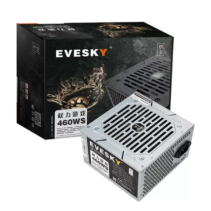EVESKY แหล่งจ่ายไฟคอมพิวเตอร์เดสก์ท็อปแหล่งจ่ายไฟ 460WS โฮสต์คอมพิวเตอร์แหล่งจ่ายไฟ 250W แหล่งจ่ายไฟกราฟิกการ์ด