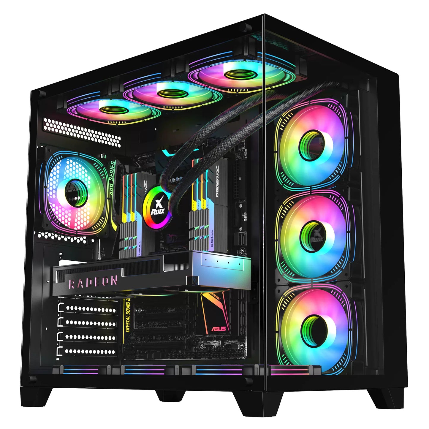 i7十二代 十二核i7-12700F DDR4 32G 1TB B760M RTX4060高端游戏电脑主机