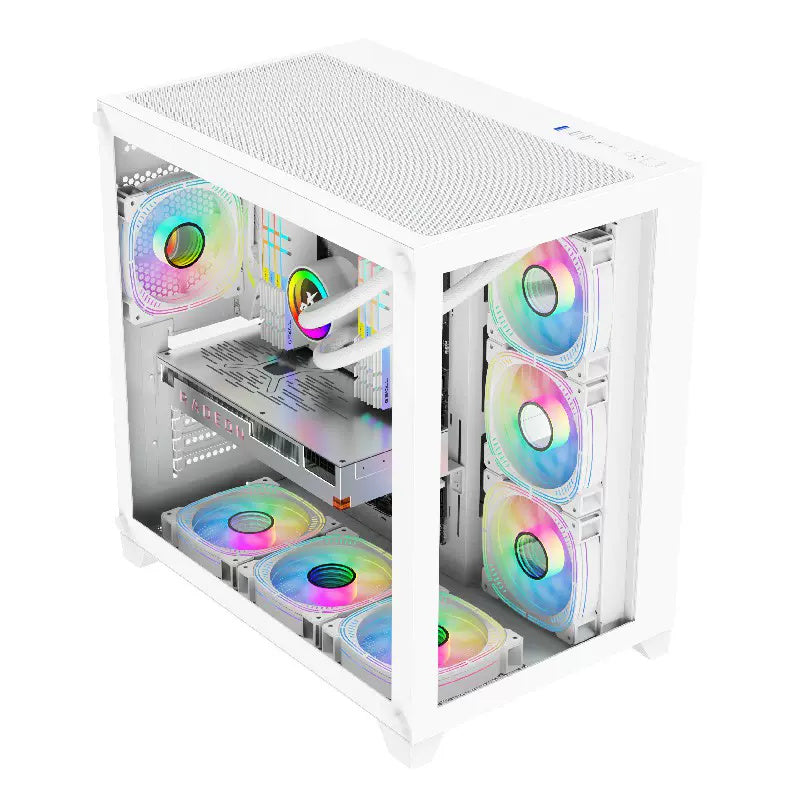 EVESKY海景房PRO电脑机箱台式主机箱atx X99双CPU电脑机箱