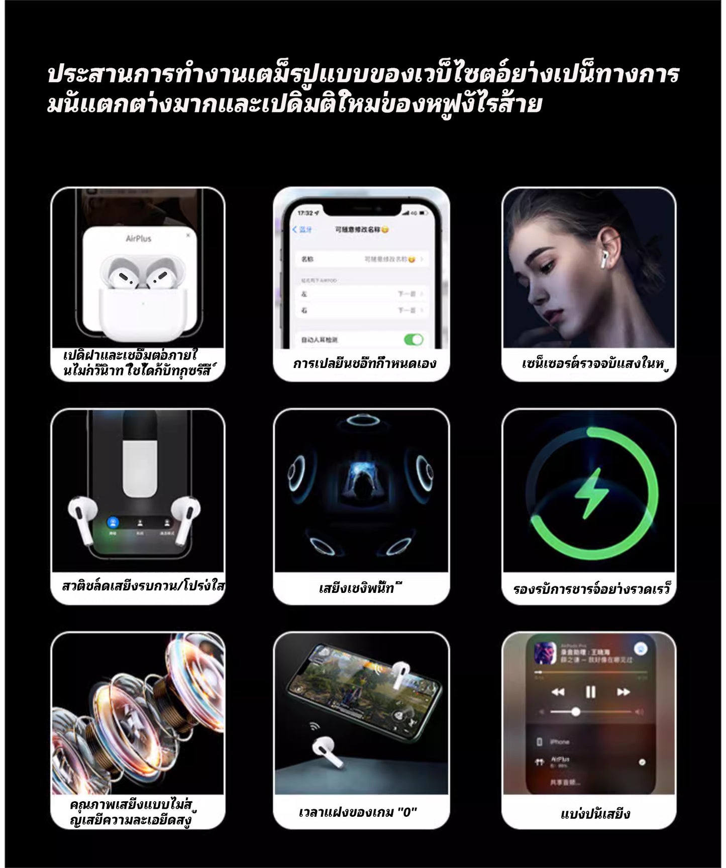 （第 5 代）带 MagSafe 充电盒 (USB-C) Apple 耳机 蓝牙耳机 适用于 iPhone/iPad/Mac