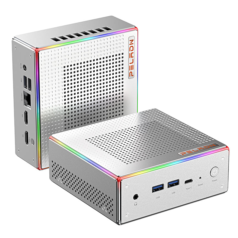 (Book 7 days to Thailand) Silver Wing HA-4 mini host built-in AMD7840HS processor, support Windows11/LINUX system wifi6 computer host mini computer host square box PC small computer host