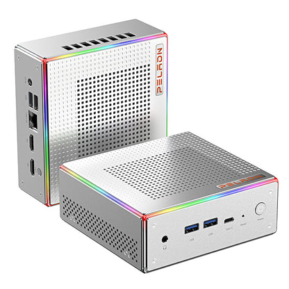 (Book 7 days to Thailand) Silver Wing HA-4 mini host built-in AMD7840HS processor, support Windows11/LINUX system wifi6 computer host mini computer host square box PC small computer host
