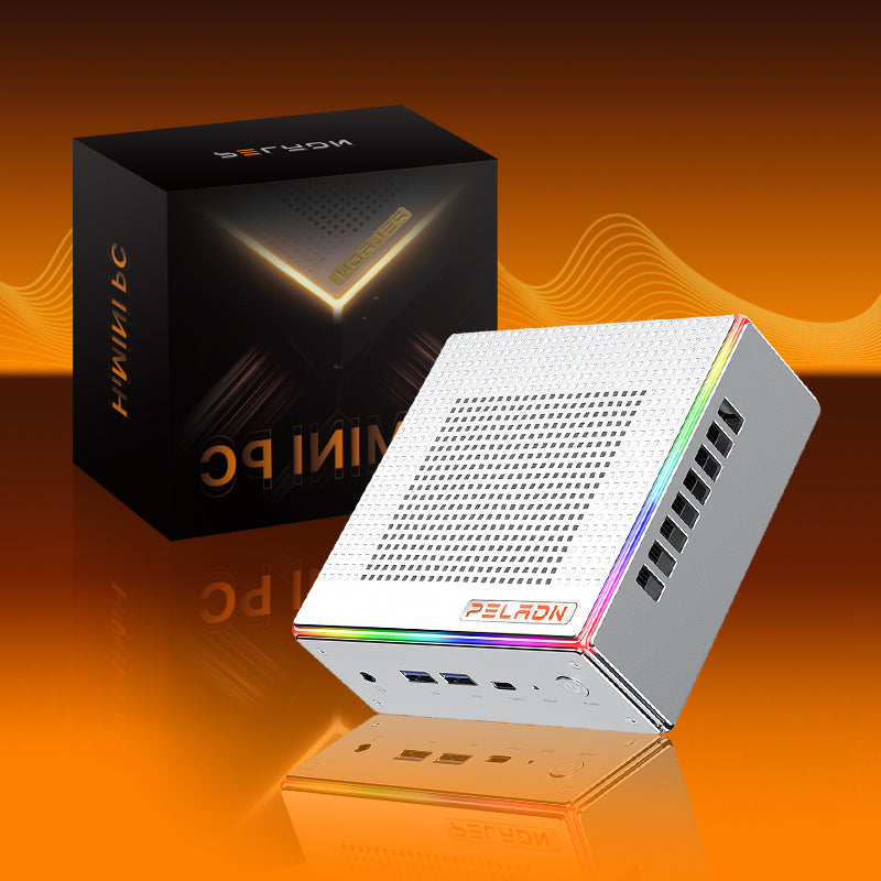 (Book 7 days to Thailand) Silver Wing HA-4 mini host built-in AMD7840HS processor, support Windows11/LINUX system wifi6 computer host mini computer host square box PC small computer host