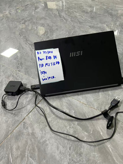 二手微星笔记本电脑Ryzen 5 7530U 8GB DDR4 M.2 512GB固态硬盘 笔记本电脑 泰国现货