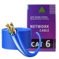 สายแลน LAN CAT6 UTP Cable (305m) LINK (US-9106A-1) ความยาว 305 เมตร (ภายในอาคารสีฟ้า) สายไฟยาวตามจริง!!