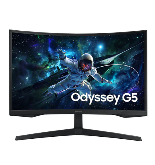 จอมอนิเตอร์เกมมิ่งโค้ง Samsung 27" Odyssey G5 (165Hz) มือสอง ซื้อในเดือนมกราคม 2568 จอมอนิเตอร์ประเทศไทย 