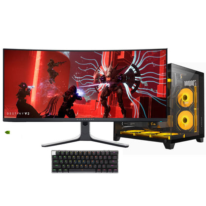 คอมพิวเตอร์โฮสต์ i7-14700F DDR4 6400 32G 1TB MSI B760 ASUS RTX4070TI S Seaview Room X3 + ชุด Alienware 34 นิ้วแบบเต็มตัวเลือก