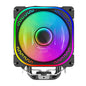 Prism Black ARGB Dual Fan 4 Heat Pipe Top Cover Illuminated CPU Cooler Available in Black and White 