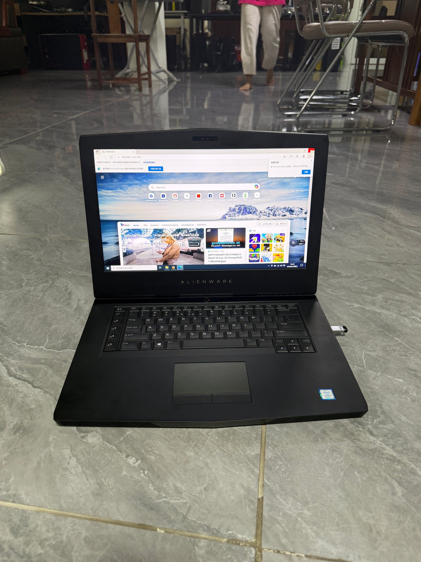 外星人游戏本I7 7700 D4 32GB 1TB GTX1060 6G 游戏笔记本电脑 二手九成新