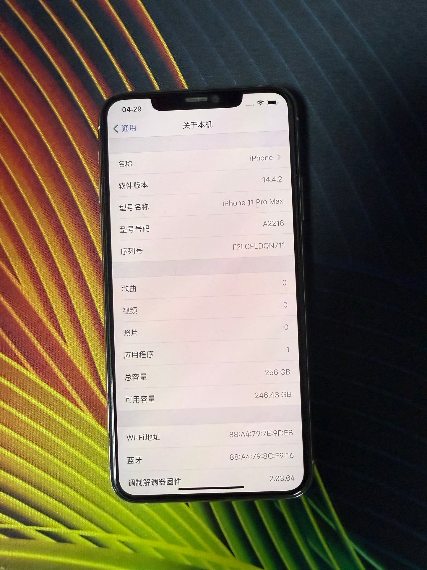 苹果iPhone 11 Pro Max 256G手机