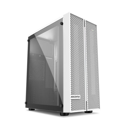 AOCZHTA 炫彩K2 MATX电竞电脑机箱 铁网散热侧透机箱 支持Micro-ATX/ITX主板 支持250mm显卡 商务办公DIY游戏机箱 黑色