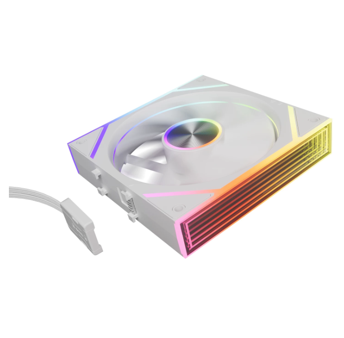 积木 PRO 120 ARGB 电脑机箱散热白色风扇｜12CM PWM智能调速｜无线拼接｜5V ARGB神光同步｜静音高风量