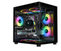 海景房 MINI 电竞机箱｜MATX / ITX 全景侧透｜支持240水冷｜330mm显卡｜黑色海景房电脑机箱