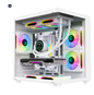 海景房 MINI 电竞机箱｜MATX / ITX 全景侧透｜支持240水冷｜330mm显卡｜黑色海景房电脑机箱