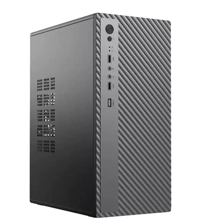 005 商务办公电脑机箱｜MATX/ITX小机箱｜支持ATX电源｜240mm显卡｜双SSD双HDD｜黑色办公机箱