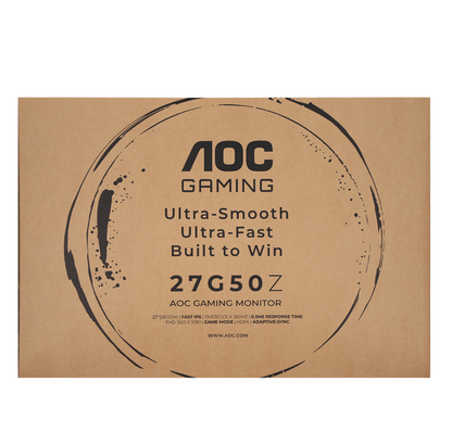 【泰国行货】AOC 27G50Z/67｜27英寸 Fast IPS｜260Hz｜0.3ms｜FHD 电竞显示器｜FPS游戏专用屏